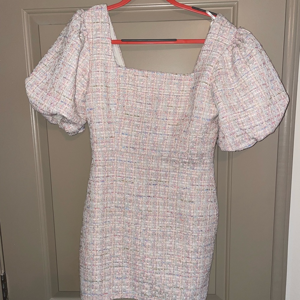Boutique TWEED dress - never worn - size M